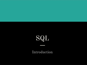 Cours SQL